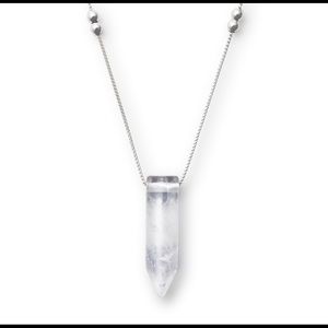 Alex and ani quartz sterling necklace